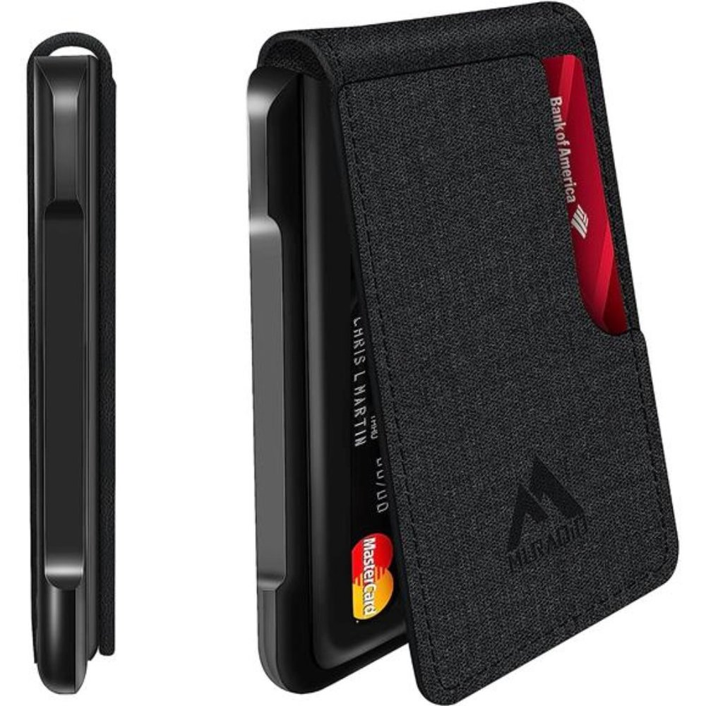 Mens Wallet Tactical Bifold Wallets for Men Metal RFID Blocking Cards Holder